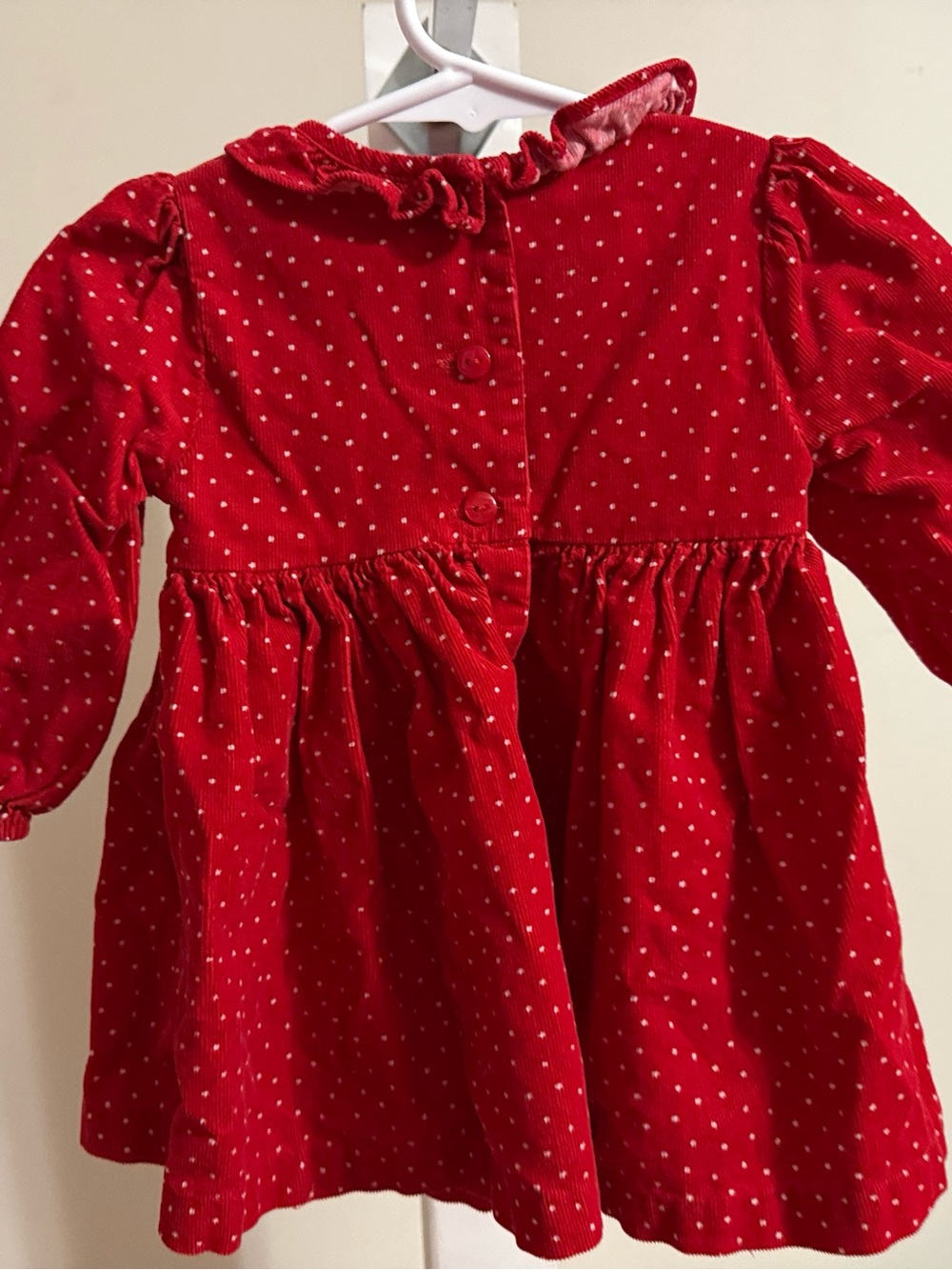Bonnie Baby Smocked Snowflake Dress - Picture 7 of 8